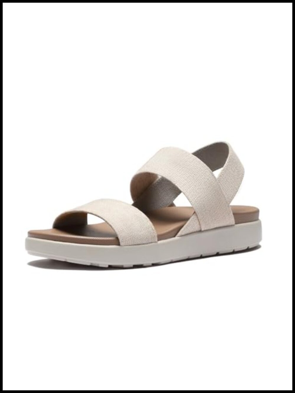 Women's Flat Sandals with Arch Support, Platform, Memory Foam Insole